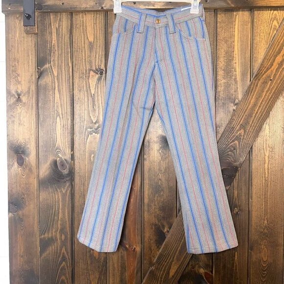 Vintage Farah Stripe Bell Bottom Flare Leg Pants - Picture 1 of 3